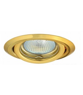 Spot Encastré MOLENE Basculant Doré 1/4 de Tour Gu 10