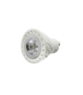 LED - SMD - 5W - Gu 10 - 3000°K - 38° - Plastique Blanc