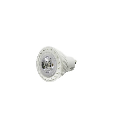 LED - SMD - 5W - Gu 10 - 3000°K - 38° - Plastique Blanc